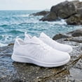 thumbnail image 4 of LANCROP Women Slip On Shoes Athletic Sneakers White Walking Shoes Casual Tennis Sneaker, 4 of 8