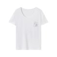 thumbnail image 4 of Camiseta para Mujer Ropa de Calle Yuyangstore Cuello Redondo Suave XL, 4 of 8
