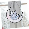 thumbnail image 4 of Cat Rainbow Moon SunCatcher Window Hanging Pet Memorial Keepsake Angel Floral Stained Glass for Pet Lovers Home Indoor, 4 of 5