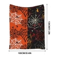 thumbnail image 3 of AZXY Halloween Blanket Spider Web Print Soft Halloween Blankets and Throws 39×51 Inches, Standard Throw Halloween Decor, Halloween Decorations for Bedroom Home Living Room Layout, 3 of 9