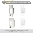 thumbnail image 6 of 3 Pack Probrico Square Door Lever Door Lock Handle Lockset Keyless Doorknobs Passage Knobs Lockset Interior Hallway Passage Closet in Satin Nickel, 6 of 9
