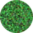 thumbnail image 1 of Ahgly Tapis Rond Lavable en Machine Intérieur Transitionnel Vert Néon, 5 Pieds Rond, 1 of 7