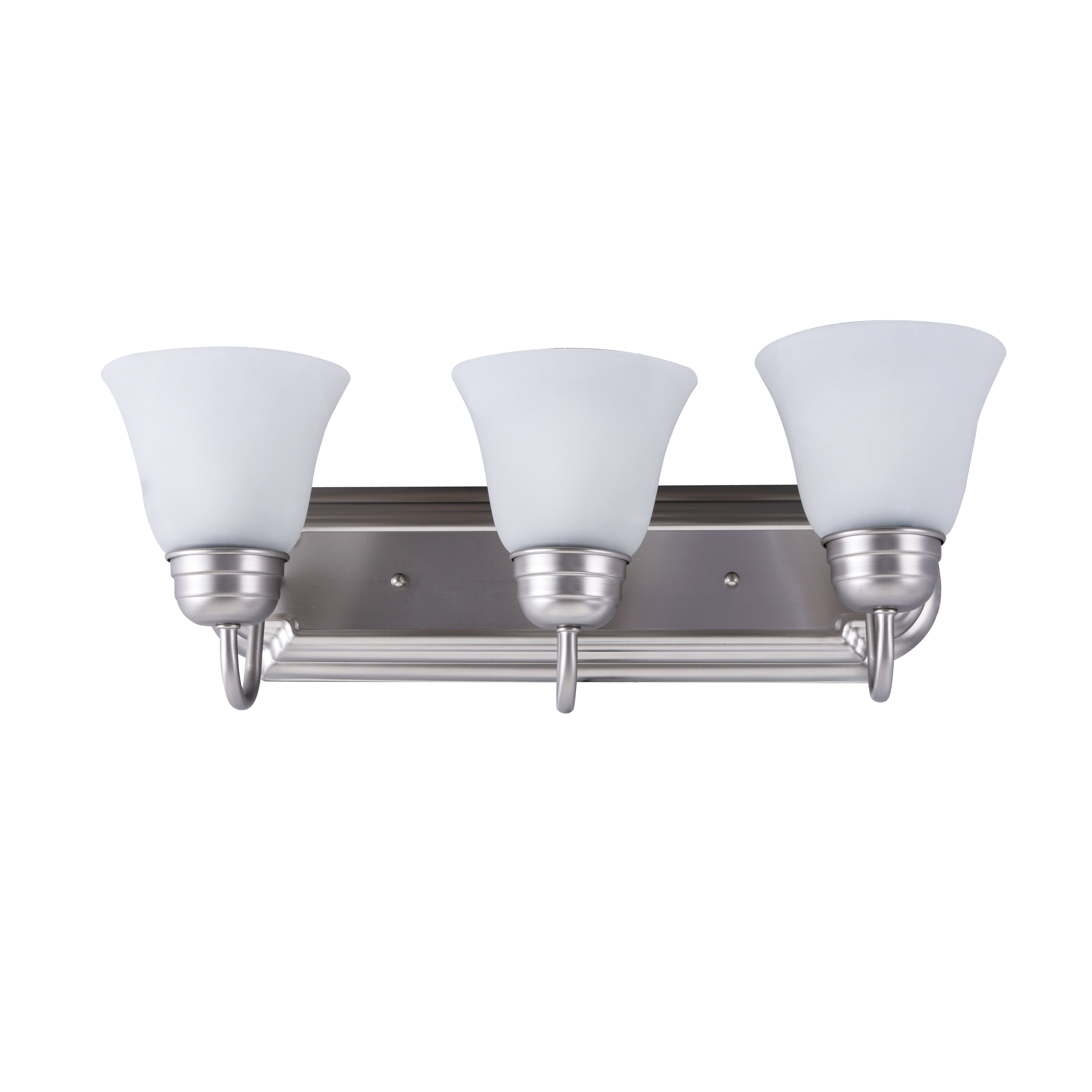 Mainstays 3-Light Traditional Vanity Light, Satin Nickel