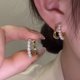 thumbnail image 1 of HomeKingdee Small Fringed Imitation Pearl Earrings - Long Delicate Dangling Earrings for Parties, Banquets, Clubs and Gifts, 1 of 5