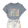 thumbnail image 6 of Fesfesfes Womens Basic Tops Women Funny Printed Pattern Casual Fashion Soild Color Short Sleeve Tops Blouse Blouses 2XL(US:12), 6 of 6