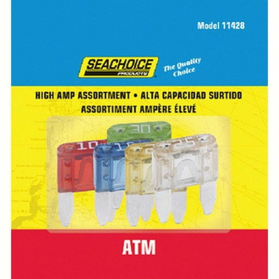 SeaChoice 11428; 5-Pieces High Amp Atm Fuses