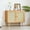 Natural A, variant on 31.5"Buffet Sideboard with Handmade Natural Rattan Doors, Storage Cabinet Console Table Accent Cabinet, for Dining Room, Living Room, Kitchen