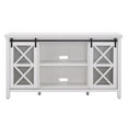 thumbnail image 5 of Pemberly Row Contemporary Wood 58" White TV Stand in Brown, 5 of 8