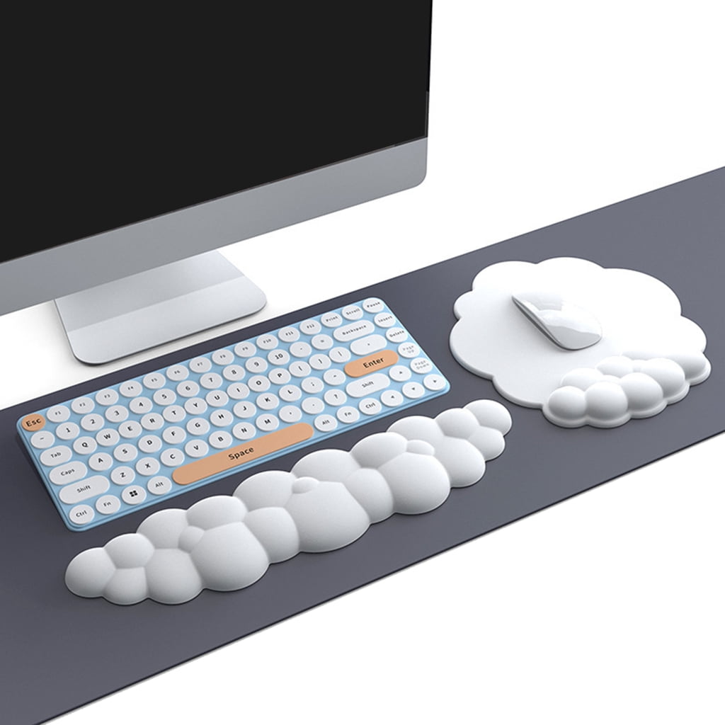 TINYSOME Cloud Keyboard Mouse Pad Typing Wrist Rest Support Palm Hand Wrist Mat Foam PU
