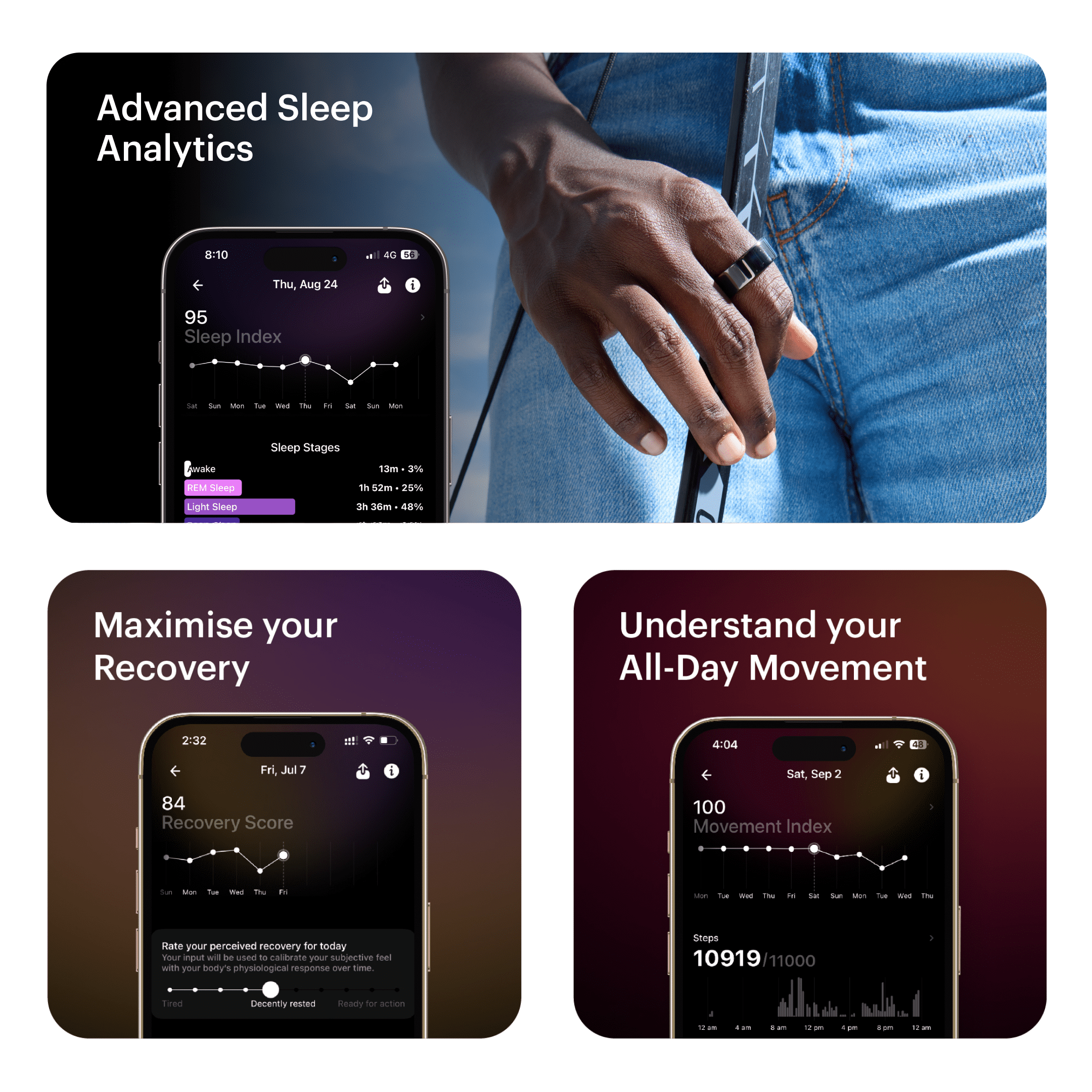Ultrahuman Ring AIR Size 7 - World's Lightest Sleep-Tracking