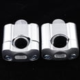 thumbnail image 2 of Elevadores de manillar de motocicleta kusrkot Aleación de aluminio 22mm-28mm Plata, 2 of 8