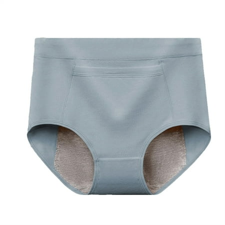 Kopltyrfg Women s Briefs Cotton Underwear High Waisted Panties Soft Underpants Blue 2X-Large