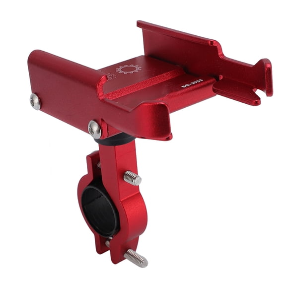 NFTIGB Cycle Phone Holder Anti Shake Electric Scooter Phone Mount 360 Rotatable Metal Handlebar Fixed Holder Red Aluminum Alloy Universal Fit for Mountain Road Bikes and Motorbike Navigation