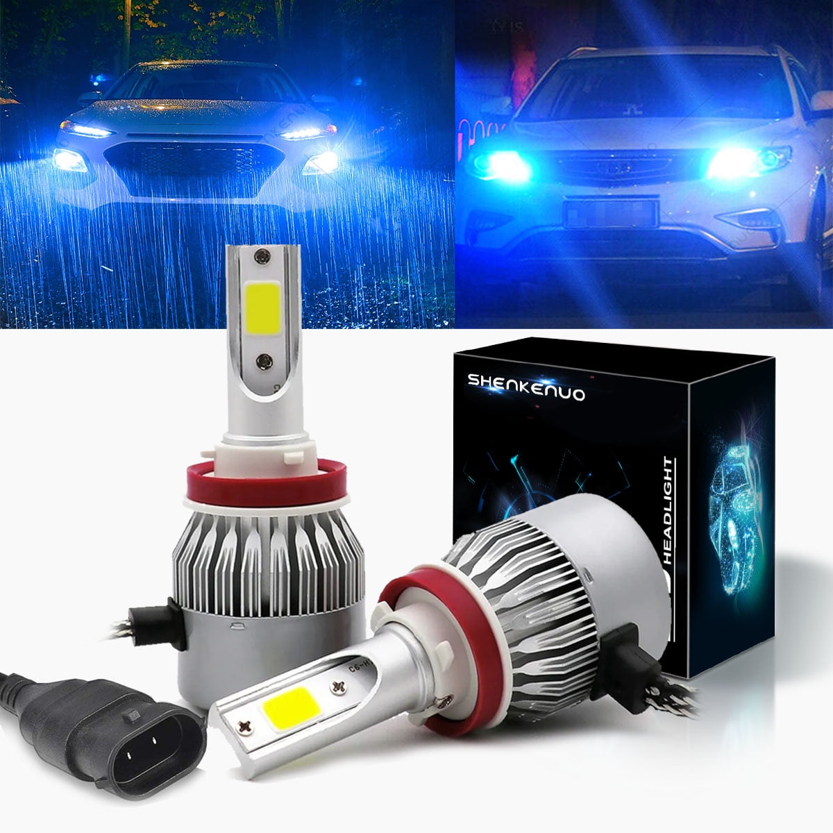  HOCOLO C6 Ice Blue LED Headlight Fog Driving Lamp