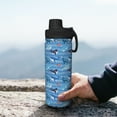 thumbnail image 7 of Hirioo Blue Fish for 18oz Sports Insulated Kettle for Gym Hiking Camping Running Mountain Bike Outdoor Sports, 7 of 7