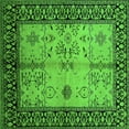 thumbnail image 1 of Ahgly Company Indoor Square Oriental Green Industrial Area Rugs, 5' Square, 1 of 4