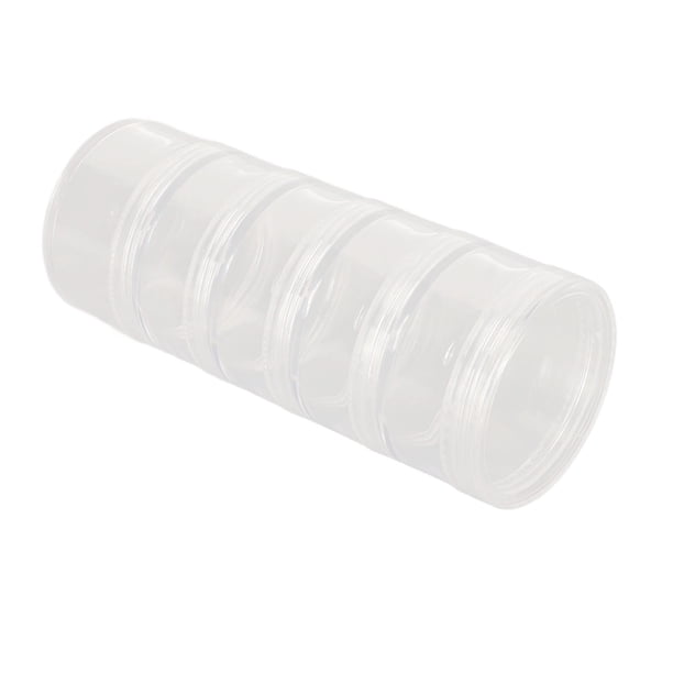 Caja de piezas de reparación de relojes caja de almacenamiento de piezas de reloj portátil de 5 capas transparente de 19 pulgadas de acrílico apilable para artesanía para ANGGREK Otros