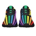 thumbnail image 3 of Unisex Rainbow Sneakers, LGBT Shoes for Men Women Lightweight Breathable Running Shoes Black Size 10, 3 of 7