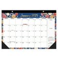IPEWLEX 2025 English Version 18Month Countdown Desktop Calendar with Wooden Family Birthday