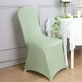thumbnail image 3 of BalsaCircle Sage Green Spandex Stretchable Banquet Solid Chair Covers Slipcovers, 3 of 8