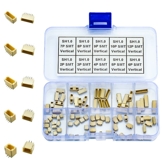Keszoox JST SH 1.0mm SMT Header Surface Mount Mounting Top Type Vertical Type