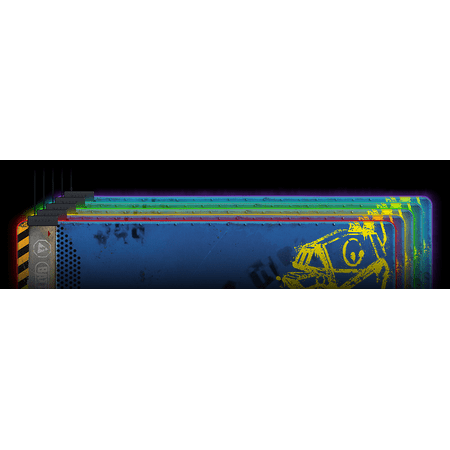 Razer Goliathus Micro-Textured Surface Gaming Mouse Pad with Chroma RGB Lighting - Fortnite Edition - Blue