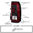 thumbnail image 3 of Spec-D Tuning Black LED Tail Lights w/ Red LED Light Bar Compatible with 2015-2020 GMC Yukon Denali SLE SLT, 2015-2020 GMC Yukon XL Denali SLE SLT, Left + Right Pair Assembly, 3 of 7
