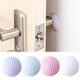thumbnail image 3 of Tope de puerta redondo de goma para pared, protector de pomo, autoadhesivo, para manija de puerta, almohadilla antichoque (blanco), 3 of 5