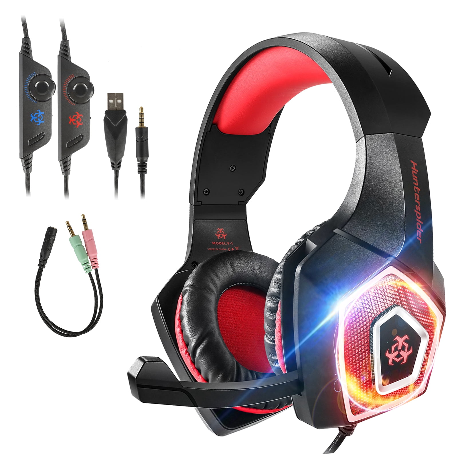 Gaming Headset With Mic For Xbox One PS4 PC Nintendo Switch Tablet 