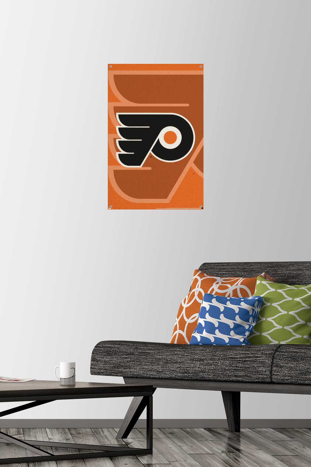 NHL Philadelphia Flyers - Logo 14 Wall Poster with Push Pins, 14.725" x 22.375"