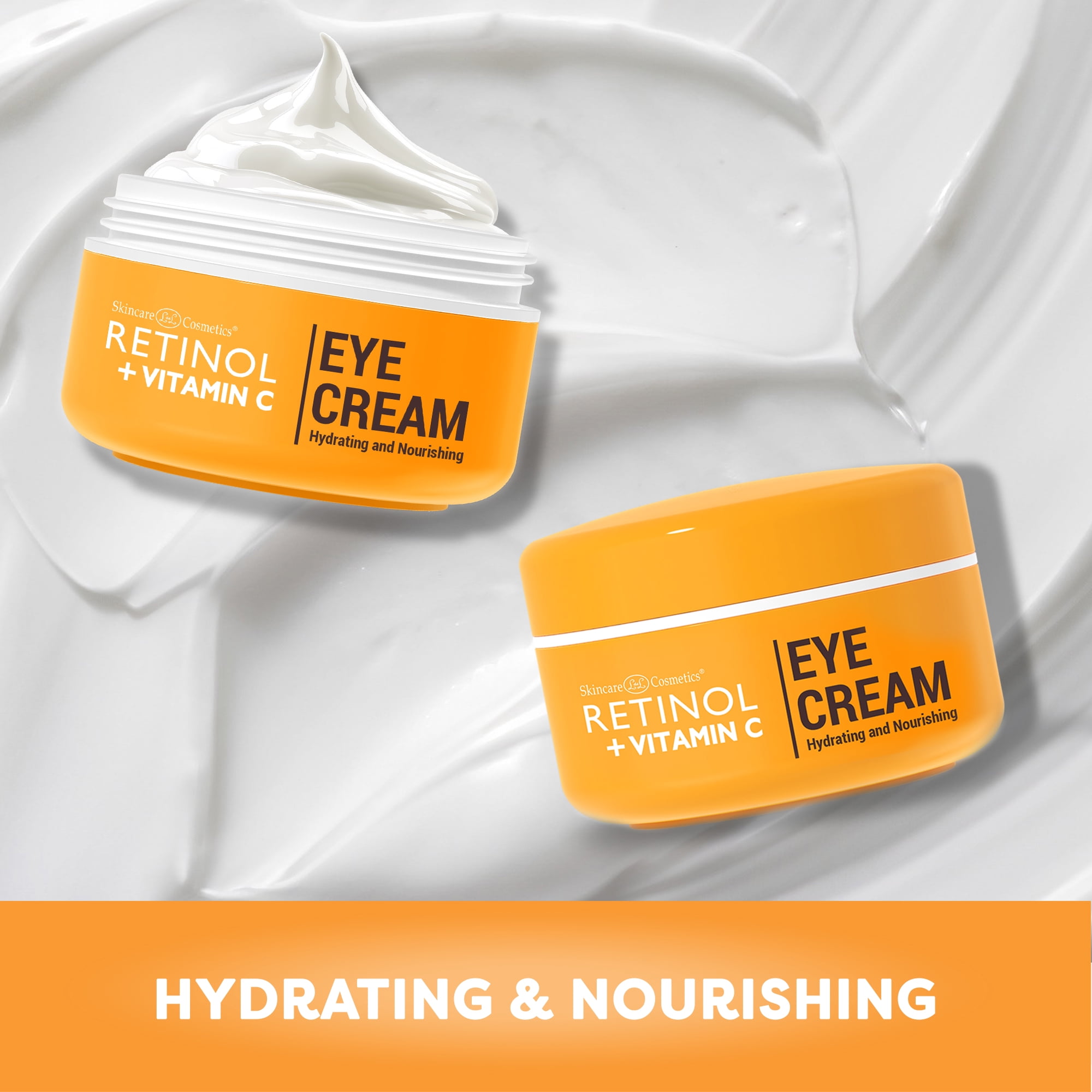 LdeL Skincare Retinol Vitamin C Eye Cream for Dark Circles and Fine Lines, 1 fl oz
