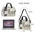 thumbnail image 3 of FORMRS 16" Laptop Sleeve Bag Carrying Case with Handle Travel Shoulder Briefcase, Beige Cute Cats, 3 of 8