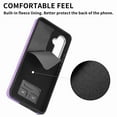thumbnail image 5 of SaniMore for Samsung Galaxy A34 5G (6.6" 2023) Wallet Case, Flip Cash Pocket 360° Rotating Metal Holder Kickstand PU Leather Shockproof TPU Card Slots Magnetic Car Mount Wear-resistant Shell - Purple, 5 of 13
