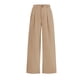thumbnail image 5 of Amzcrzy Pantalones Vestir Mujer Color Liso S-2XL - Cintura Alta Elástica, Pliegues Frontales, Sin Cremallera, Bolsillos, Para Trabajo Marrón, 5 of 5