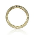 thumbnail image 5 of Golden Sterling Silver Micro-Pave White Cubic Zirconia Eternity Band, 5 of 6