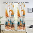 thumbnail image 5 of Autumn Gnome Leaves Blackout Curtain Panels Drapes Privacy Assured with Light Filtering Curtains for Living room Bedroom Bathroom Window, 5 of 6