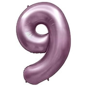 32 inch Number 9 - Metal Balloons - Purple Lilac Foil Mylar Balloon - Party Supplies Decorations