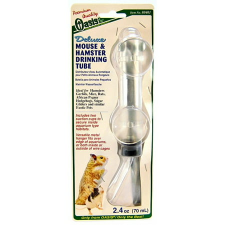 Oasis Deluxe Mouse & Hamster Drinking Tube - Glass Holds 2.4 (Best Hamsters To Hold)