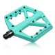 thumbnail image 1 of Pedales de bicicleta - Pedales de plataforma para bicicleta, perfil mínimo, agarre ajustable (Bianchi Green 1 par) JM, 1 of 4