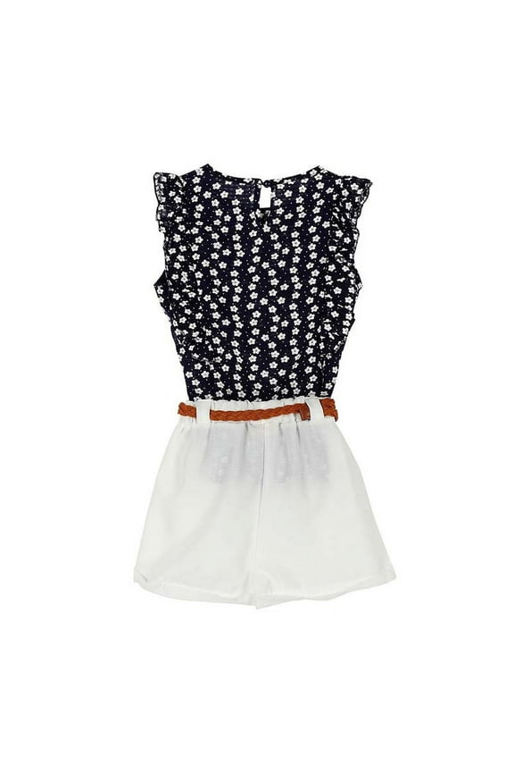 Girls Summer Casual Clothes Sets Children Sleeveless Print T-shirt + Short Pants Children Suits 6 Girl Clothing Set for Kids