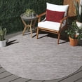 thumbnail image 2 of Safavieh Courtyard Mitre Geometric Indoor/Outdoor Area Rug, Ivory/Beige Gray, 6'7" x 6'7" Round, 2 of 10
