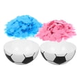 Weiweiguan 1 Set Baby Shower Gender Reveal Soccer Ball with Colored