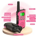thumbnail image 4 of AWANFI Walkie Talkies for Kids Rechargeable, Long Range Walkie Talkie with LED Flashlight, Toys Gifts for Boys Girls (Pink 2 Pack), 4 of 7