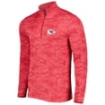 thumbnail image 2 of Men's Antigua Red Kansas City Chiefs Brigade Quarter-Zip Sweatshirt, 2 of 4