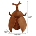 thumbnail image 2 of Simulation Plush Insect Backpack Stuffed Rhinoceros Beetle Shaped Bag Cartoon Insect Toys Kawaii Storage Backpack, 2 of 7