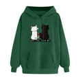 thumbnail image 4 of shqvo Love You Love Me Hoodie Women Pullover Cute Cat Graphic Hoodies Oversized Fall Winter Fashion Casual Sweatshirts Plus Size for Women, 4 of 4