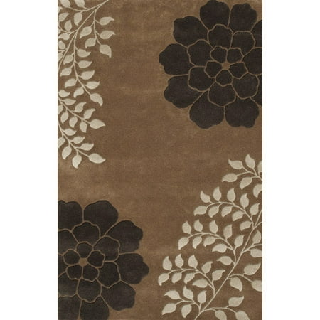 Noble House Gardenia Brown Area Rug