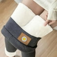 thumbnail image 6 of Dyegold Lined Leggings Ladies Fleece Linen Joggers Warm Winter Leggings Women Thermal Leggings Winter Fall Fashion 2023 ​Christmas ​Thick Leggings For Women ​Get It Today, 6 of 6