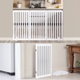 thumbnail image 4 of HomGarden 3 Panels 36-in Extra Tall Pet Gog Gate Foldable W/Support Leg for Doorways Stairs, White, 4 of 10