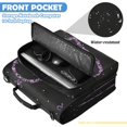 thumbnail image 6 of Purple Heart Bow Printed Zipper Binder with Handle&Shoulder Strap 2 inch 3 Ring 500+300 Sheet Capacity File Folder Organizer, 6 of 8